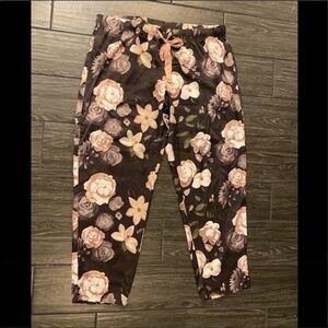 Gilligan & O'Malley Floral Silky Pajama Pants Size XL